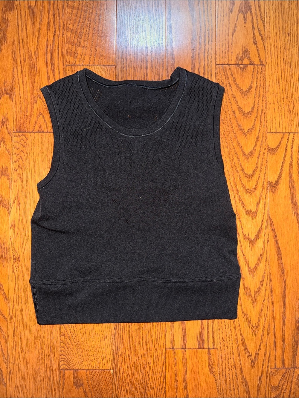 Black Women's Sleeveless Knit Crop Top